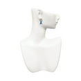 thumbnail image 2 of Silvertone Blue Ribbon Clear Crystal Clip On Earrings, 2 of 3