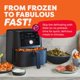 thumbnail image 3 of Instant Vortex 4-in-1 Basket Air Fryer with 4 Customizable One-Touch Cooking Programs, Digital Touchscreen, Large Non-Stick Fryer Basket, and 6 Quart Capacity, Black, 3 of 5