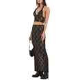 thumbnail image 5 of Biezeib Women’s Two Piece Summer Outfits Sleeveless Halter Lace Crop Tops and Long Skirt Set Beachwear, 5 of 6