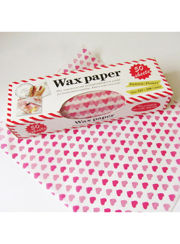 50Pcs Wax Paper Sheets Food Picnic Paper, Deli Paper Greaseproof Waterproof Paper Liners Wrapping Tissue for Sandwich Hamburger Food Basket