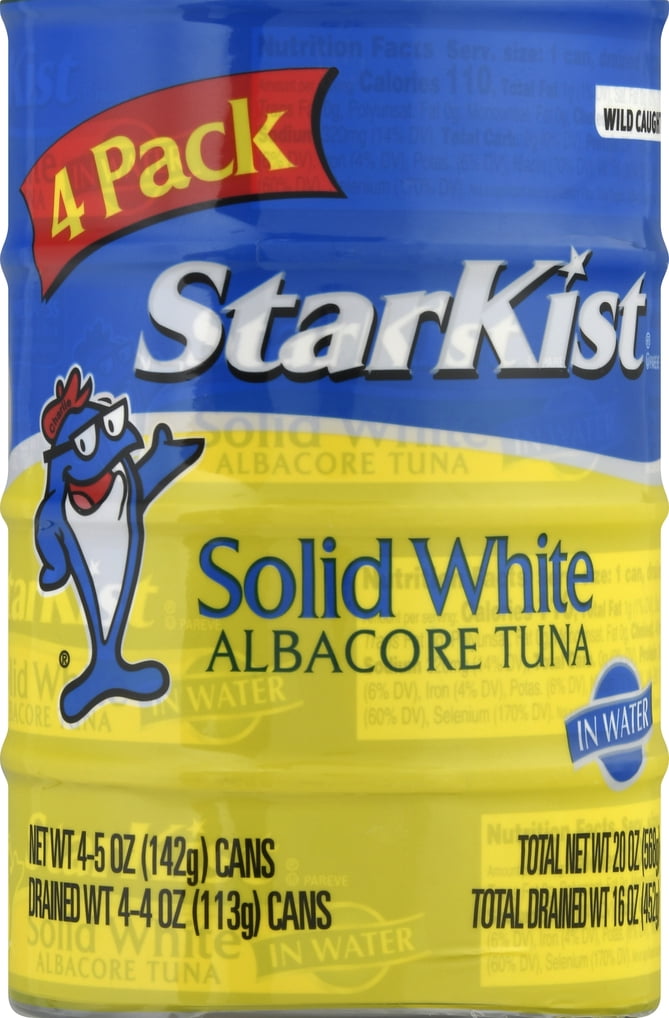 StarKist® Solid White Albacore Tuna in Water - 5 oz Can (4-Pack) seafood