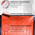 thumbnail image 4 of NVAAV 2 Person Emergency Survival Sleeping Bags 84"x60", Thermal Bivy Sack Blanket, Lightweight Portable Nylon Sack with Whistle, Aluminized PE Survival Gear Supplies for Camping Hiking, Outdoor, 4 of 6