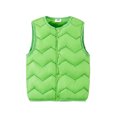 thumbnail image 2 of Godderr 2-10Y Kids Baby Boys Girls Puffer Jacket Vest Down Vest for Toddler Vest Winter Coat Lightweight Waterproof Sleeveless Solid Colour Button Down Vest Tops, 2 of 5