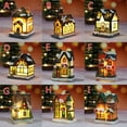 thumbnail image 4 of Giunmcul Home Decoration, Resin Miniature House with LED Lights Christmas Decorations for Kids Holiday Gifts and Home Decor, 4 of 4