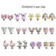 thumbnail image 2 of Pendientes con clip para la oreja para niños, con dibujos animados, sin orificio para la oreja, con forma de sirena y unicornio, 2 of 6