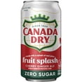 thumbnail image 2 of Canada Dry Caffeine Free Zero Sugar Fruit Splash Cherry Ginger Ale Soda Pop, 12 fl oz, 12 Pack Cans, 2 of 8