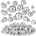 thumbnail image 1 of 100 bolas de discoteca colgantes de Funtery, color plateado, de 3 a 10 cm, 1 of 7