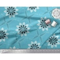 thumbnail image 3 of Soimoi Crepe Silk Fabric Leaves & Floral Artistic Print Fabric by the Yard 42 Inch Wide, 3 of 3