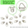 thumbnail image 3 of 100Pcs Picture Hanger Hooks 22mm Small D Ring Single Hole Picture Hangers Triangular Ring Picture Frame Hooks for Hanging Artwork Home Decoration (Silver/XK-SJ), 3 of 6