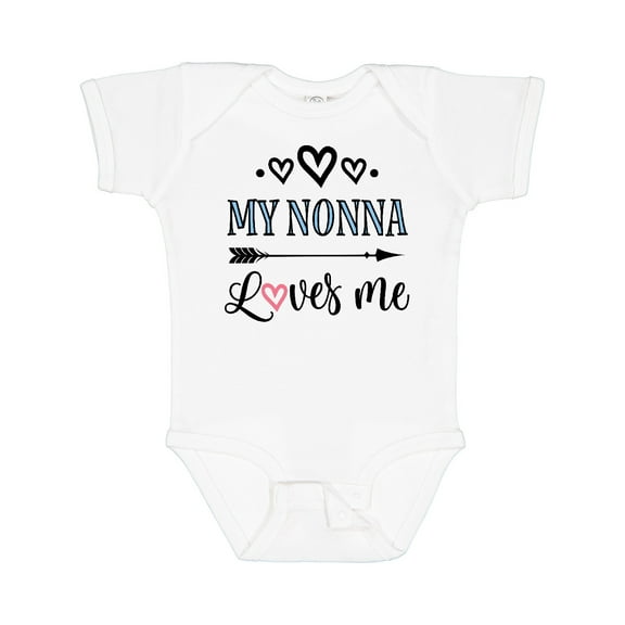 Inktastic My Nonna Loves Me Girls Girls Baby Bodysuit