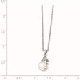thumbnail image 3 of Sterling Silver Rhodium-Plated 6-7mm White Fw Cultured Pearl Cz Pendant (17 X 8) Made In China qg4125-17, 3 of 6