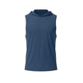 thumbnail image 3 of larppty Boys' Tank Tops Sleeveless Athletic Hoodies Pullover Sports Workout Basic T-Shirts Kids 5-15 Years Teens(5-6 Years,Navy), 3 of 4
