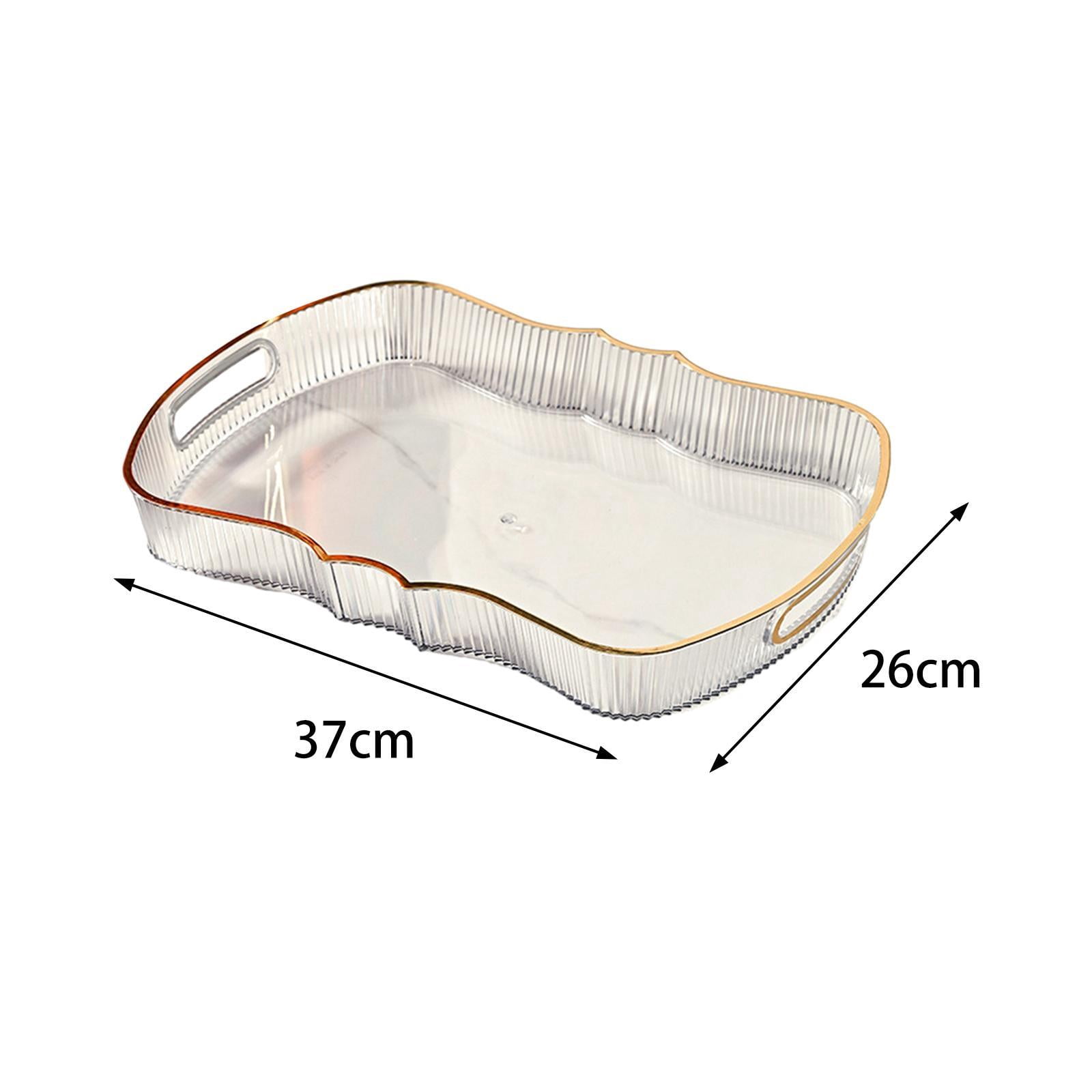 Fiocias Storage Tray Rectangle Serving Tray Kitchen Fruit Dessert Tray Toilet Paper Holder Paper Towel Holder Countertop Kitchen Roll Holders Standi