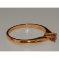 thumbnail image 5 of LBG British Made 9k Rose Gold Natural Ruby Womens Engagement Ring - 33 size options - Size 9.5, 5 of 7