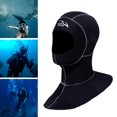 thumbnail image 4 of de neopreno elástico con capucha, gorro de kayak, cuello, gorro cálido, blanca XXL shamjiam Capucha de traje de buceo, 4 of 8