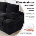 thumbnail image 6 of Living Room Sofas 99*69" Modular Sectional Living Room Sofa Set, Modern Minimalist Style Couch, Upholstered Sleeper Sofa for Living Room, Bedroom, 2 PC Free Combination, Installation-free Sofa, L-Sha, 6 of 27
