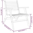 thumbnail image 4 of vidaXL Garden Chairs 2 pcs Solid Acacia Wood, 4 of 5