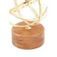 thumbnail image 2 of Metal Wood Gold Sculpture 7"W, 9"H Brown, Gold, 2 of 3