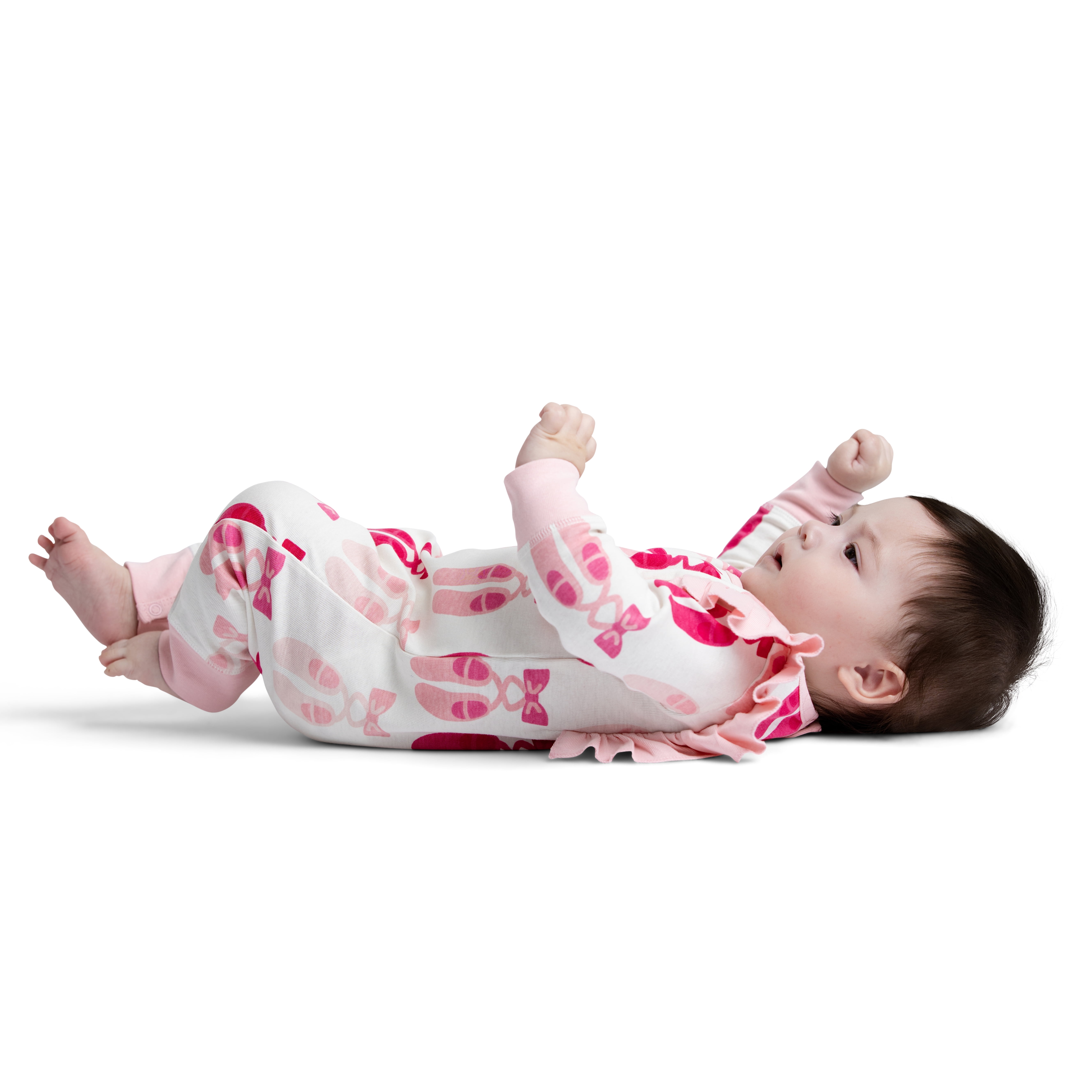M+A by Monica + Andy, Organic Cotton Double Ruffle Romper, Sizes Newborn - 18-24 Months