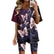 thumbnail image 1 of MKLEKYY Pantalones Cortos Para Mujer, Conjuntos De Dos Piezas Para Mujer, Camisetas De Manga Corta, Pantalones Cortos, Conjuntos Deportivos Para Correr Y Yoga., 1 of 4