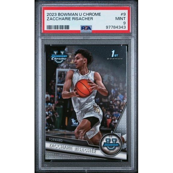 2023 Topps Bowman U Chrome Zaccharie Risacher #9 1st Bowman PSA 9
