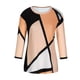 thumbnail image 4 of Pntutb - Blusa de manga larga para mujer, estilo informal, cuello redondo, costuras, color de contraste Pntutb Pntutb-7071, 4 of 5