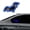 Blue, variant on Solar Powered Bat LED Car Light - Wireless RGB Multi-Color Atmosphere Lamp with Smart Sensor, 8 Dynamic Modes, Vacuum Suction Cup Installation for Car Truck SUV Window Decoration (A)