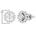 thumbnail image 4 of Dazzlingrock Collection 0.30 Carat (ctw) Round Lab Grown White Diamond Ladies Removable Jackets For Stud Earrings 1/3 CT, 925 Sterling Silver, 4 of 6