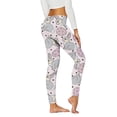 thumbnail image 2 of High Waisted Control Leggings for Women Easter Egg Print Yoga Sport Tights Full Length Purple M, 2 of 5