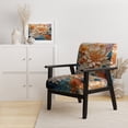 thumbnail image 2 of Designart "Jaune Beige Abstrait Fractal Euphony Infini" Chaise d'Appoint Moderne Rembourrée - Fauteuil Moderne pour Salon, 2 of 7