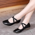 thumbnail image 2 of Zapatos blandos para mujeres cómodos, suelas planas, dedos de los pies redondos 39, 2 of 5