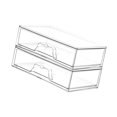 thumbnail image 1 of Milaget Desktop Cosmetic Perfume Jewelry Organizer Dust Resistant for Cabinet Pantry 2 Pieces, 1 of 9