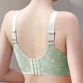 thumbnail image 3 of LYEAA Soft Bras for Women No Wires Plus Size Lace Push up Padded Wireless Daily Bras Wirefree Adjustable Strap Lift Bralette Breathable Comfort Sleeping Bras Green M, 3 of 4