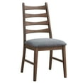 thumbnail image 7 of Set of 4 Linen & Walnut Side Chair, Wooden Dining Room Chairs, High Back Kitchen Side Chair, Farmhouse Dining Chairs for Kitchen, Dining Room (Dark Gray), 7 of 7