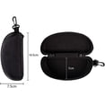 thumbnail image 3 of Funda para gafas y gafas de sol Alladaga con cremallera negra, 3 of 6