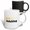 Multicolor, variant on 3drose, Adulting Two Stars Typography - Funny Quote with Review Icon, 11oz Two-tone Yellow Mug