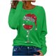 thumbnail image 4 of Neewe Womens Crewneck Long Sleeve Tops MXsual Dots Fall Christmas 2025 Tshirts Shirts, 4 of 5