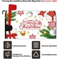 thumbnail image 6 of Merry Christmas and Happy New Year Mailbox Cover Snowflake Gift Golden Bauble Magnetic Mailbox Covers Winter Holiday Mail Box Wraps Post Letter Cover Standard Size 21x25.5 Inch for Yard Home, 6 of 6