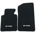 thumbnail image 5 of Ikon Motorsports Compatible with 99-05 BMW E46 Logo 3-Series OE Factory Style Black Nylon Carpet Car Floor Mats Front Rear, 5 of 6