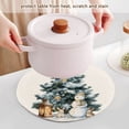 thumbnail image 5 of WOBOGO Christmas Tree Snowman Coil Placemats 3pcs Resistant Hot Pads Mat for Table Counter Cooking Potholder 15in, 5 of 6