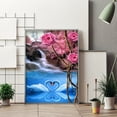 thumbnail image 3 of Cuadros Decorativos Kit de pintura de diamante de taladro redondo completo 5D DIY Swan in Lake (NH1011) DQrwqpou Nuevos Originales, 3 of 6