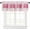 Pink Heart Stipes, variant on 4th of July Valances Curtain Love Heart American Flag Patriotic Curtain for Kitchen Windows Red White Blue Window Curtain for Independence Day, Memorial Day and Veterans Day 54x18 Inch