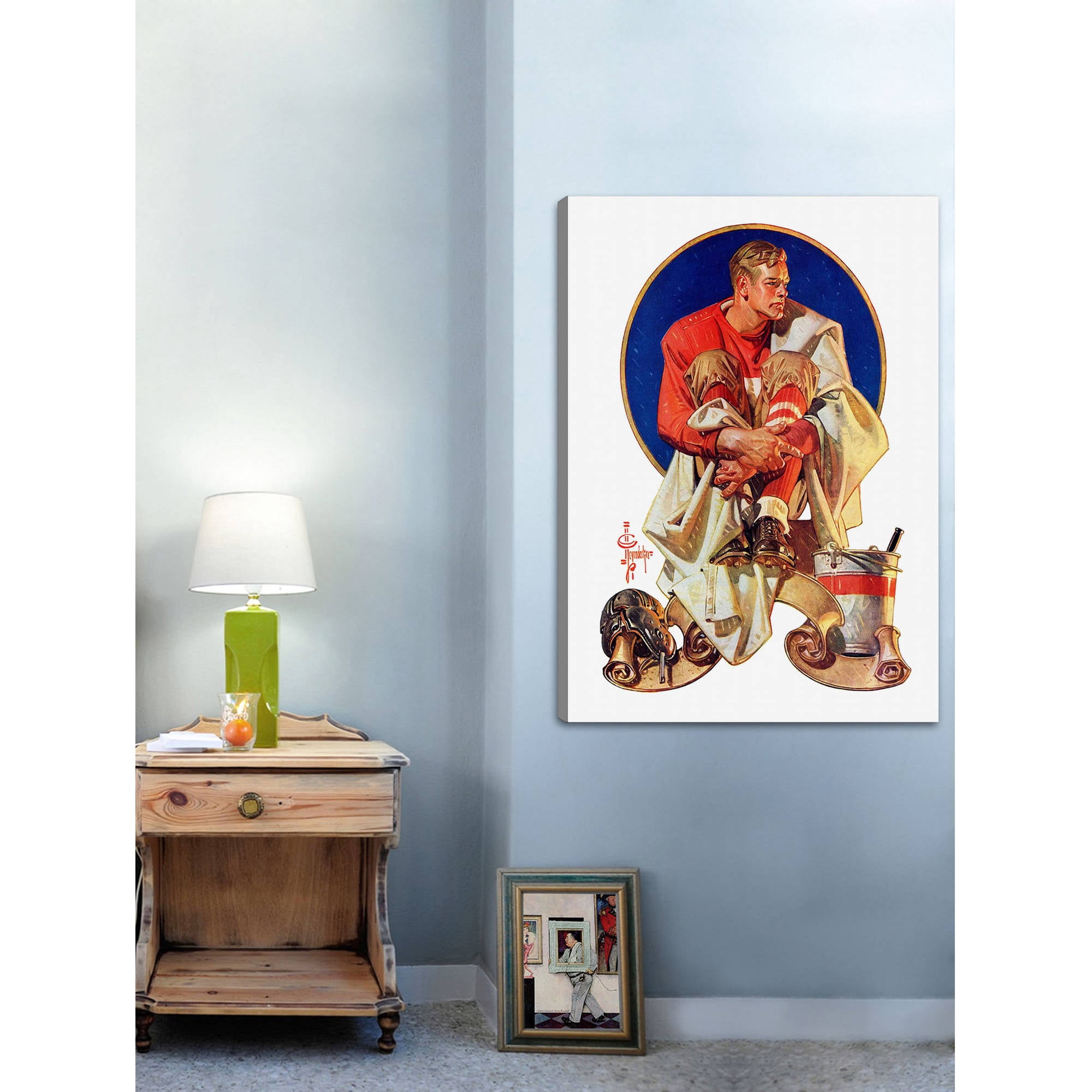 Marmont Hill Football Hero by J.C. Leyendecker Painting Print on Canvas