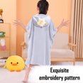 thumbnail image 5 of Soft cotton loop Hooded bath towel with hat bath/pool/beach, 5 of 5