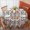 Pioneer Flower Floral-1, variant on Pioneer Flower Floral Print Pattern Round Tablecloth 60 X 60 Inch, Wrinkle Resistant Wipeable Table Cloth for Kitchen Dining Picnic Patio Party