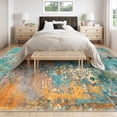 thumbnail image 7 of Moynesa 9'x12' Area Rug for Living Room Machine Washable Rugs Modern Abstract Low Pile Soft Mat Large Indoor Non-Slip Accent Carpet for Dining Room Table Apartment,Rosy, 7 of 7