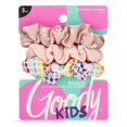 thumbnail image 1 of Goody Ouchless Hair Scrunchie - 3 unidades arco iris y melocotón - Ayuda a mantener el cabello en su lugar - Accesorios para el cabello para peinar con facilidad y mantener tu cabello seguro - Para to, 1 of 1