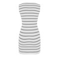 thumbnail image 4 of Ruimatai Women's Summer Sleeveless Striped Mini Dress Casual Comfortable Stretchy Slim Fit Round Neck Polyester Beach Party Sundress, 4 of 6