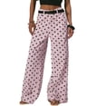 thumbnail image 6 of adaychics Wide Leg Jeans Woman Mid Rise Dot Loose Baggy Vintage Casual Denim Pants Fall Trousers for Dating Travel, 6 of 6