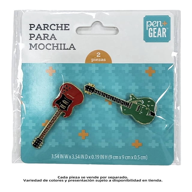 Parche Pen + Gear Para Mochila Guitarra 2 Piezas